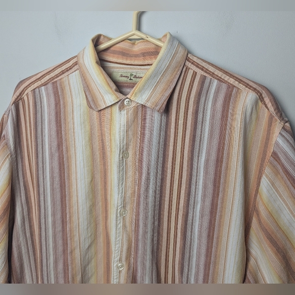 TOMMY BAHAMA Stripes Casual Buttons Down Men Shirt Size L 70' Style And Colors - Picture 2 of 8